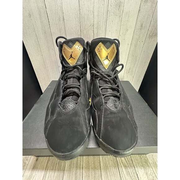 Nike Jordan True Flight Basketball Shoes Black Metallic Gold Size 8.5 Mens - Picture 3 of 10